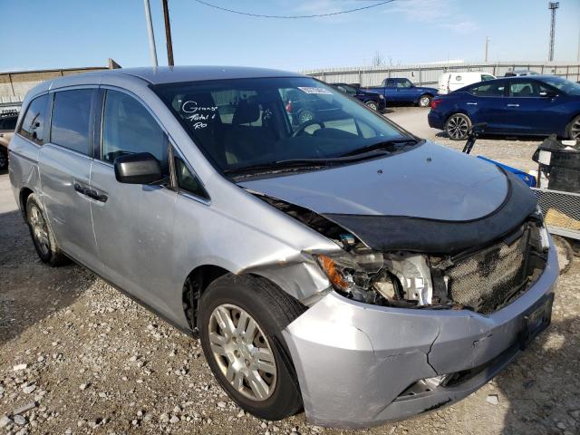 5FNRL5H22CB056383 - 2012 HONDA ODYSSEY LX SILVER photo 1