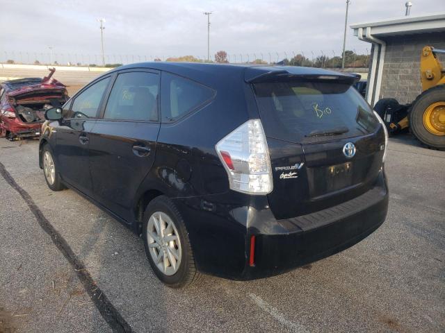 JTDZN3EU0D3275250 - 2013 TOYOTA PRIUS V BLACK photo 3