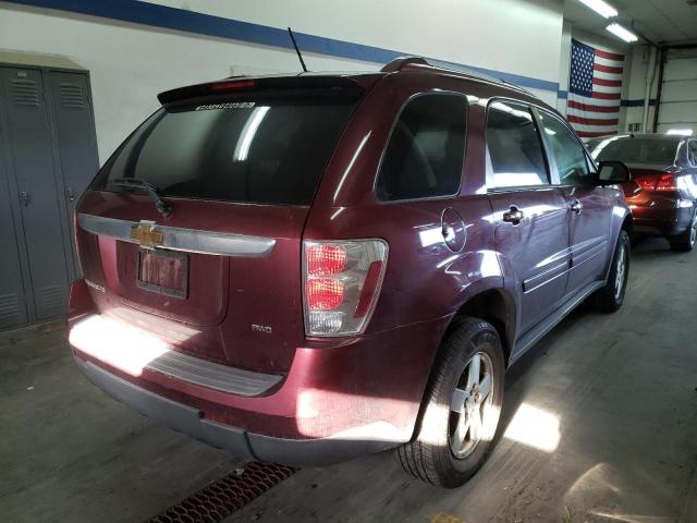 2CNDL73F376026204 - 2007 CHEVROLET EQUINOX BURGUNDY photo 4