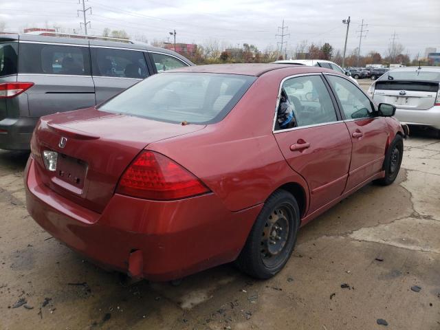 1HGCM567X7A006901 - 2007 HONDA ACCORD EX MAROON photo 4