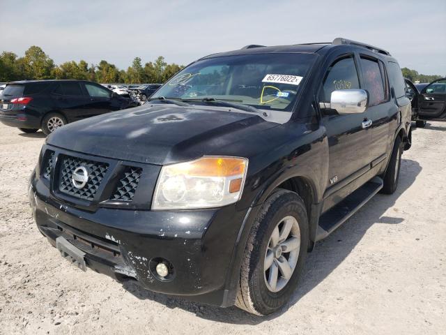 5N1BA08D18N627295 - 2008 NISSAN ARMADA SE BLACK photo 2