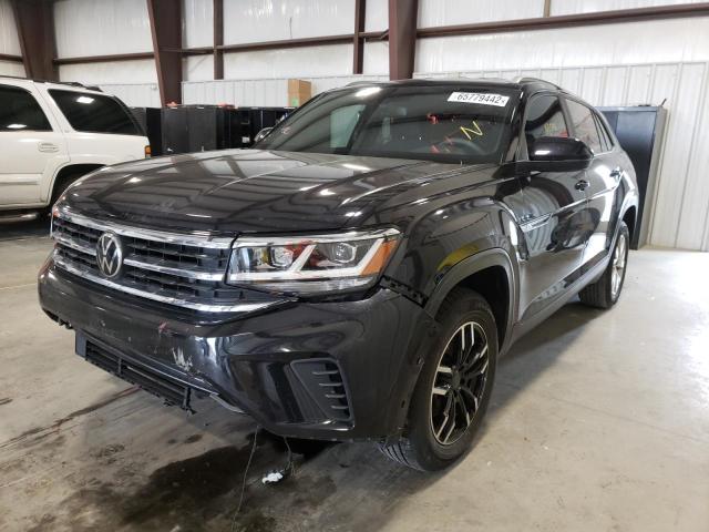 1V2AC2CA0LC200695 - 2020 VOLKSWAGEN ATLAS CROS Черный фото 2