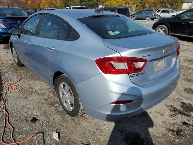 1G1BC5SM3H7186190 - 2017 CHEVROLET CRUZE BLUE photo 3