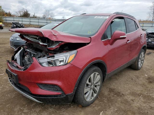 KL4CJASBXJB528546 - 2018 BUICK ENCORE PRE RED photo 2