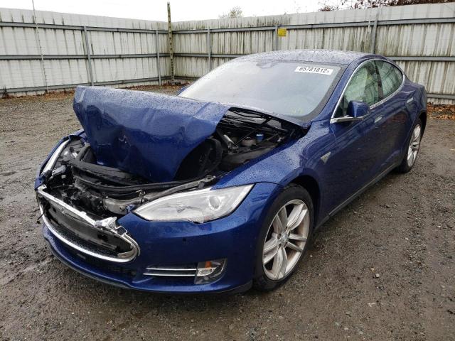 5YJSA1E15FF116091 - 2015 TESLA MODEL S Կապույտ լուսանկար 2