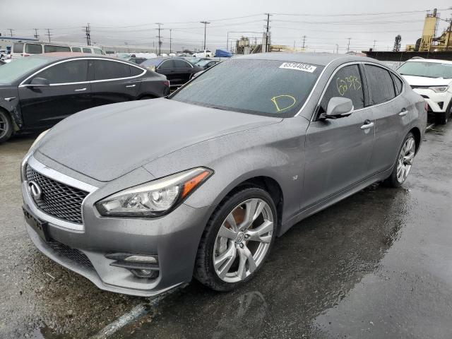 JN1BY1AP3FM542250 - 2015 INFINITI Q70 3.7 SILVER photo 2