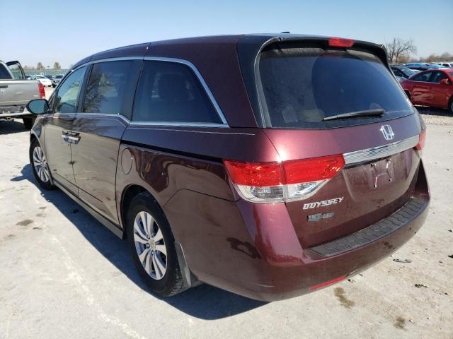 5FNRL5H65EB132104 - 2014 HONDA ODYSSEY EX MAROON photo 3