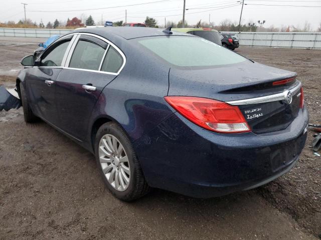 2G4GR5EK8C9142887 - 2012 BUICK REGAL BLUE photo 3