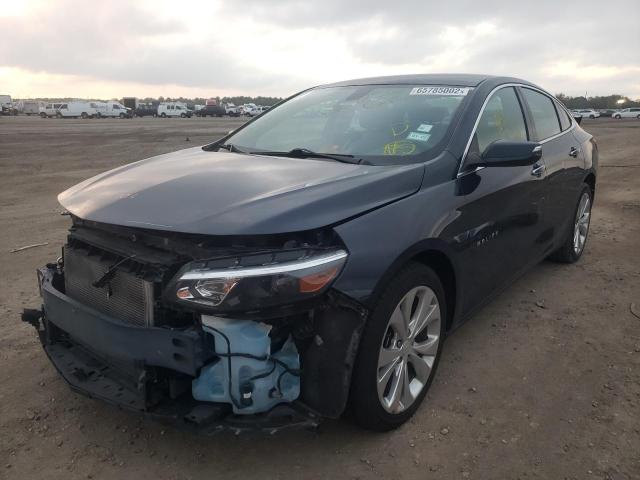 1G1ZE5SX3JF186334 - 2018 CHEVROLET MALIBU PRE BLUE photo 2