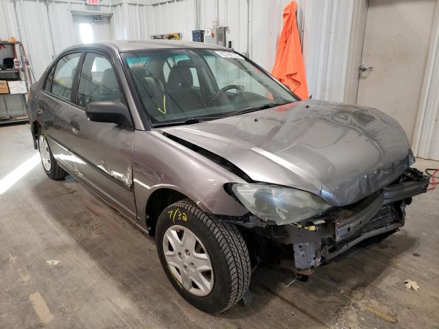 2HGES16315H624241 - 2005 HONDA CIVIC DX V GRAY photo 1