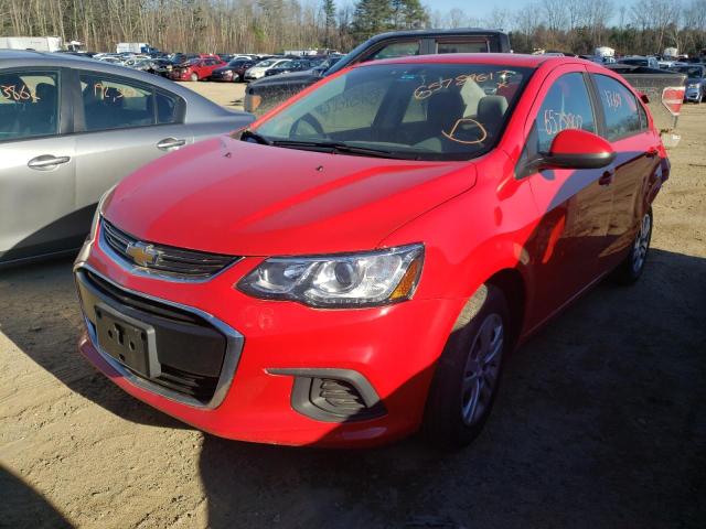 1G1JB5SBXL4118430 - 2020 CHEVROLET SONIC LS RED photo 2