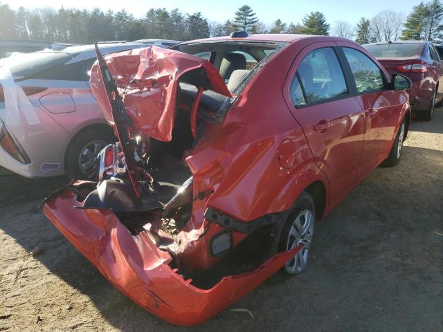 1G1JB5SBXL4118430 - 2020 CHEVROLET SONIC LS RED photo 4