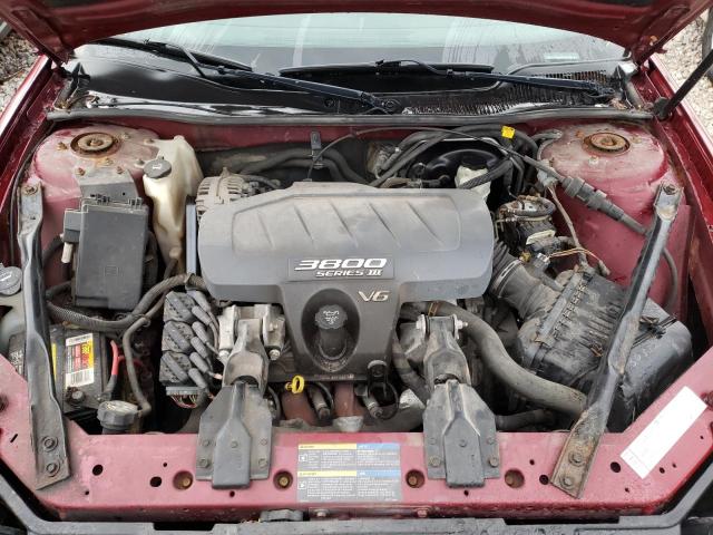 2G2WS522651179435 - 2005 PONTIAC GRAND PRIX წითელი ფოტო 7