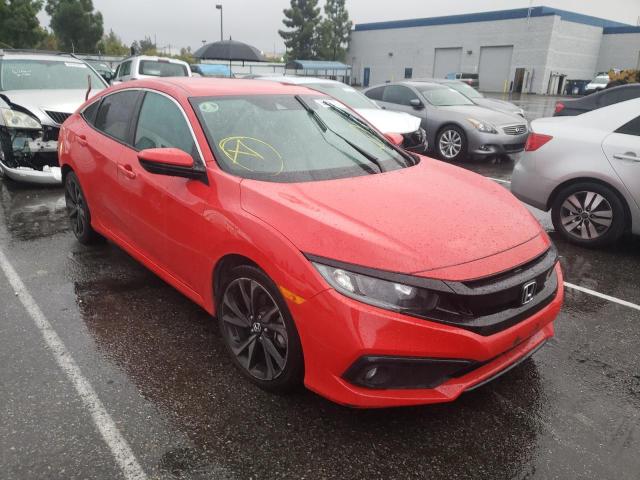 2HGFC2F88KH593150 - 2019 HONDA CIVIC SPOR 红色 照片 1