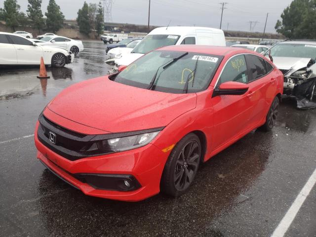 2HGFC2F88KH593150 - 2019 HONDA CIVIC SPOR 红色 照片 2