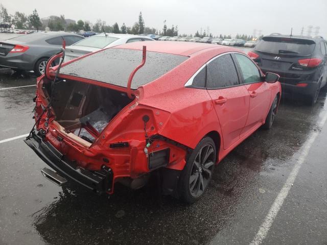 2HGFC2F88KH593150 - 2019 HONDA CIVIC SPOR 红色 照片 4