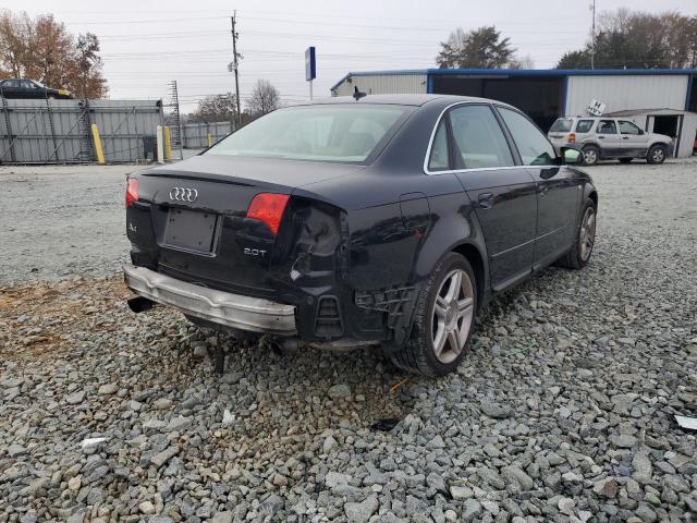 WAUAF78E68A044860 - 2008 AUDI A4 2.0T BLACK photo 4