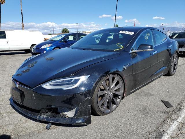 5YJSA1E22MF427497 - 2021 TESLA MODEL S Սև լուսանկար 2