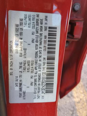 JM1DE1KZ7E0181108 - 2014 MAZDA MAZDA2 SPO 红色 照片 10
