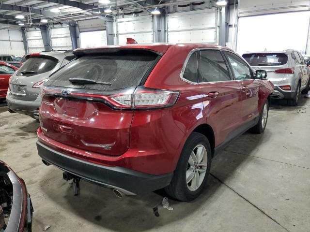 2FMTK4J82FBC34257 - 2015 FORD EDGE SEL RED photo 4