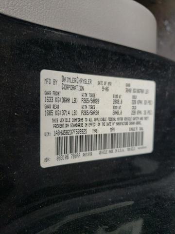 1A8HW58237F509925 - 2007 CHRYSLER ASPEN LIMI BLACK photo 10