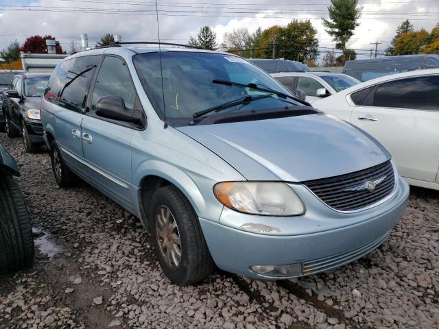 2C4GP54L81R179147 - 2001 CHRYSLER TOWN & COU BLUE photo 1