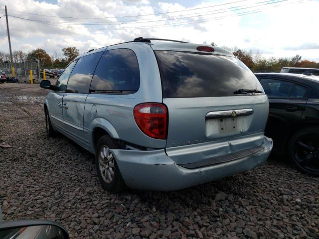 2C4GP54L81R179147 - 2001 CHRYSLER TOWN & COU BLUE photo 3