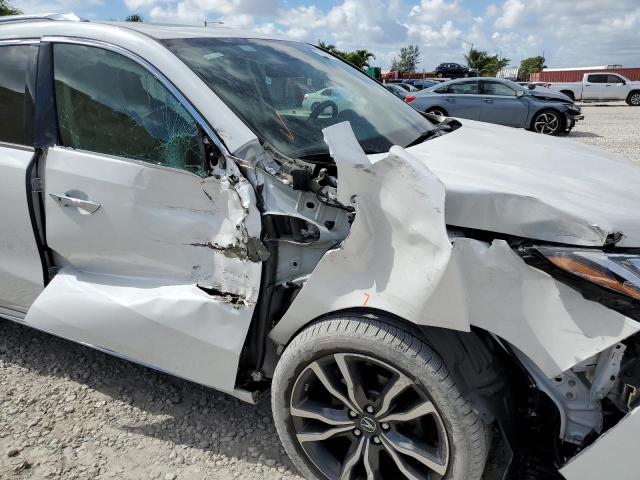 5J8YD4H90LL014535 - 2020 ACURA MDX ADVANC WHITE photo 9