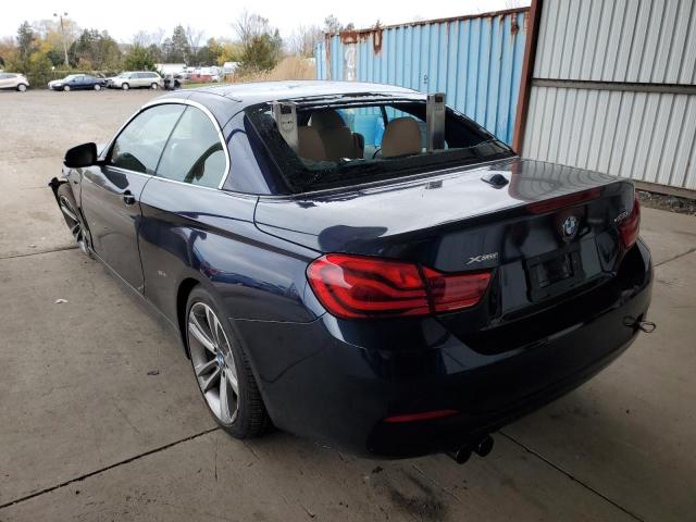 WBA4Z3C55JEC47681 - 2018 BMW 430XI BLUE photo 3