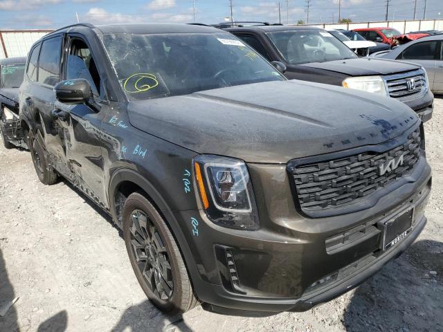 5XYP5DHC0NG277514 - 2022 KIA TELLURIDE GRAY photo 1