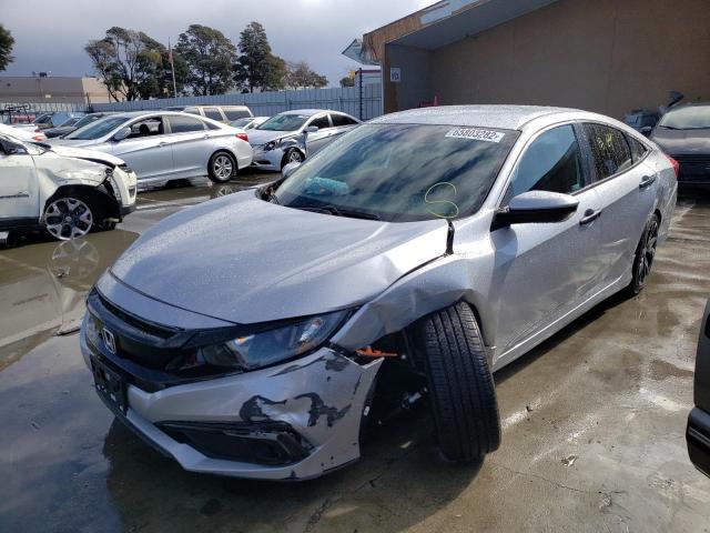 2HGFC2F81MH552765 - 2021 HONDA CIVIC SPOR SILVER photo 2