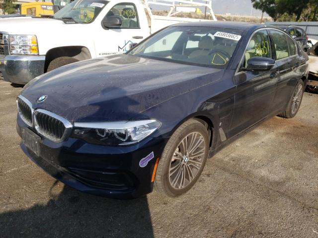 WBAJA9C57KB388412 - 2019 BMW 530E BLUE photo 2