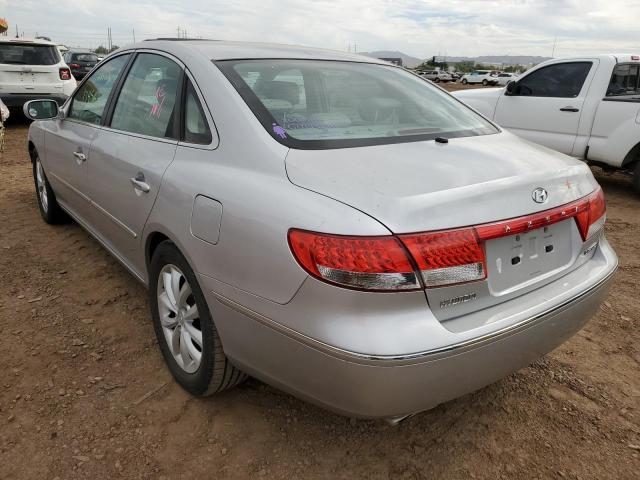 KMHFC46FX6A050939 - 2006 HYUNDAI AZERA SE SILVER photo 3