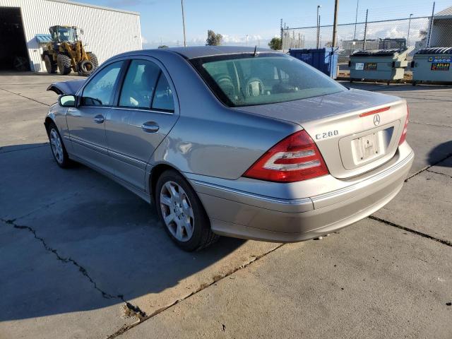 WDBRF54H96A857115 - 2006 MERCEDES-BENZ C 280 SILVER photo 3