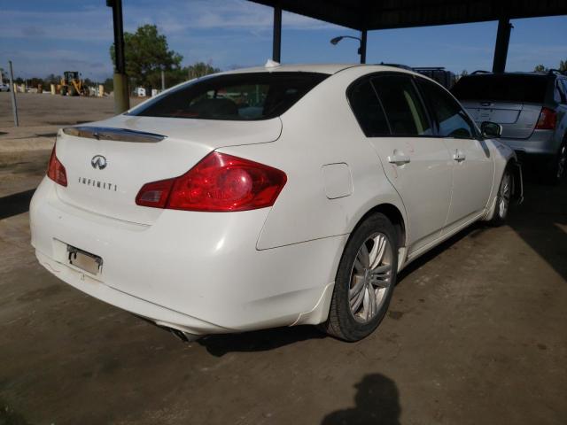 JN1DV6AP5CM****** - 2012 INFINITI G25 BASE WHITE photo 4