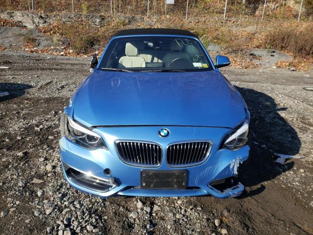 WBA2K1C56JVD41391 - 2018 BMW 230XI BLUE photo 5