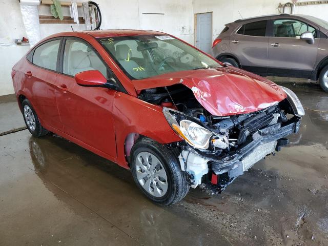 KMHCT4AEXHU****** - 2017 HYUNDAI ACCENT RED photo 1