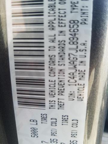 1C4AJWAG7JL894658 - 2018 JEEP WRANGLER S GRAY photo 10