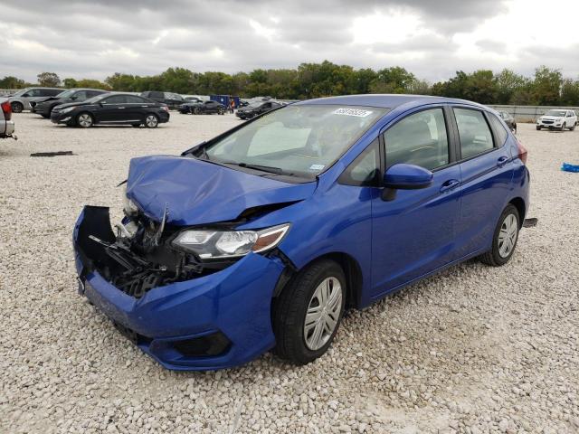 3HGGK5H40KM745023 - 2019 HONDA FIT LX BLUE photo 2