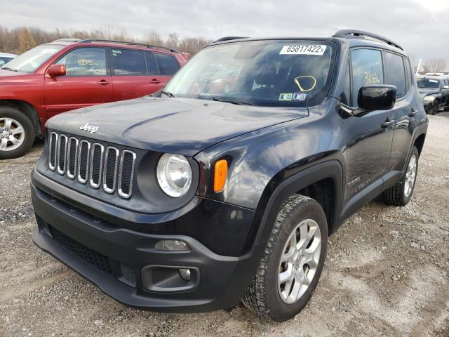 ZACCJBBTXGPE17952 - 2016 JEEP RENEGADE L BLACK photo 2