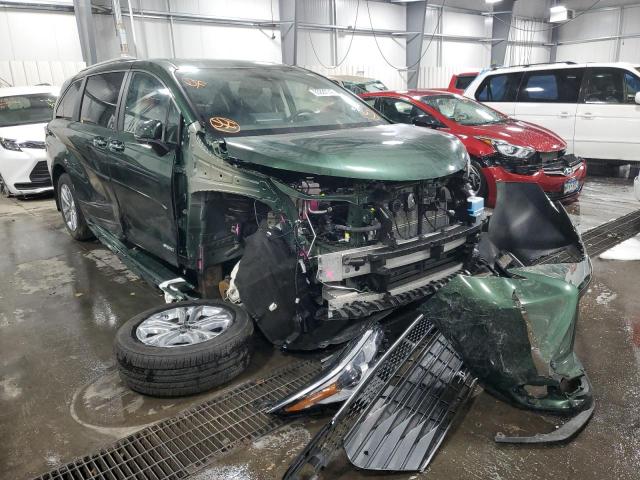 5TDESKFC3MS036376 - 2021 TOYOTA SIENNA LIM GREEN photo 1