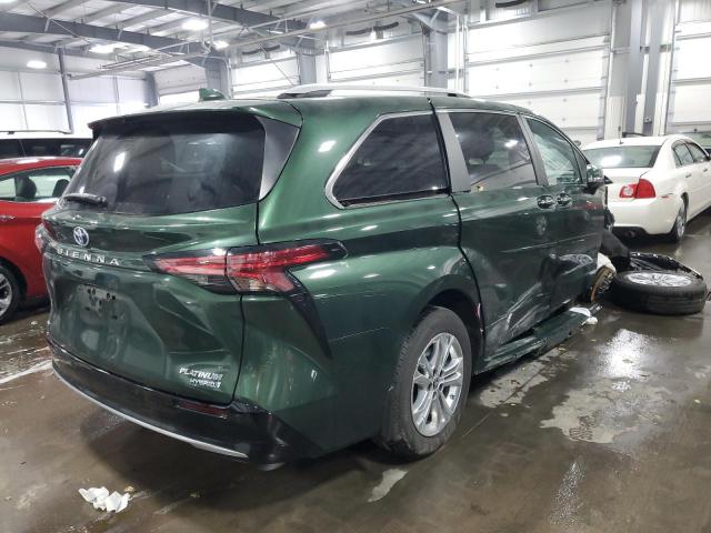 5TDESKFC3MS036376 - 2021 TOYOTA SIENNA LIM GREEN photo 4