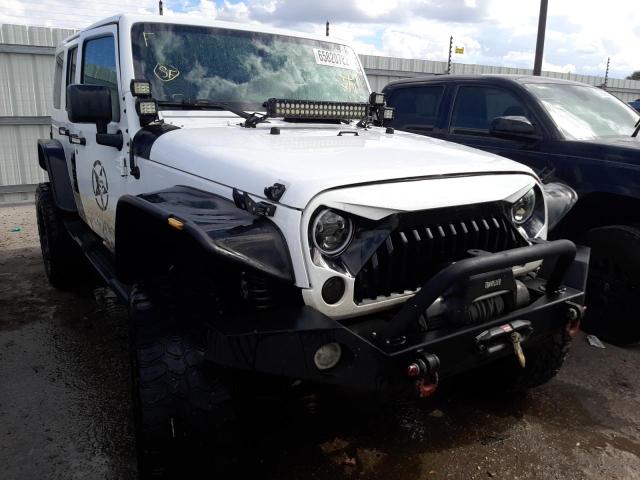 1C4BJWEG6GL342821 - 2016 JEEP WRANGLER U WHITE photo 1