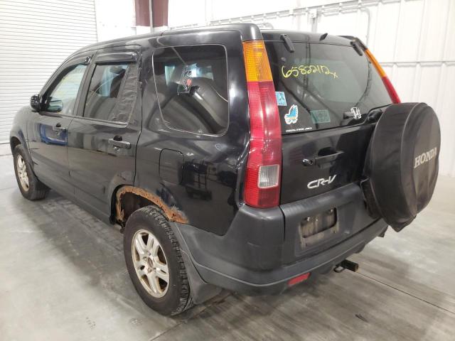 JHLRD77854C013737 - 2004 HONDA CR-V BLACK photo 3