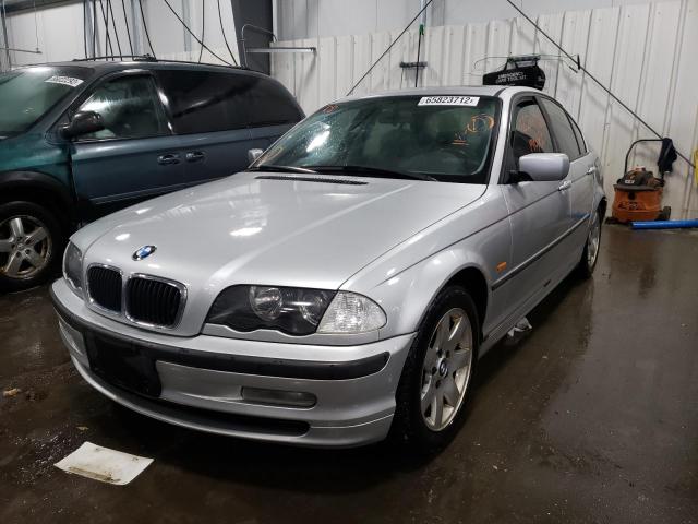 WBAAN37461NJ13078 - 2001 BMW 3 SERIES SILVER photo 2