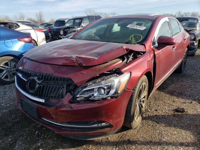 1G4ZP5SS3HU144916 - 2017 BUICK LACROSSE E RED photo 2