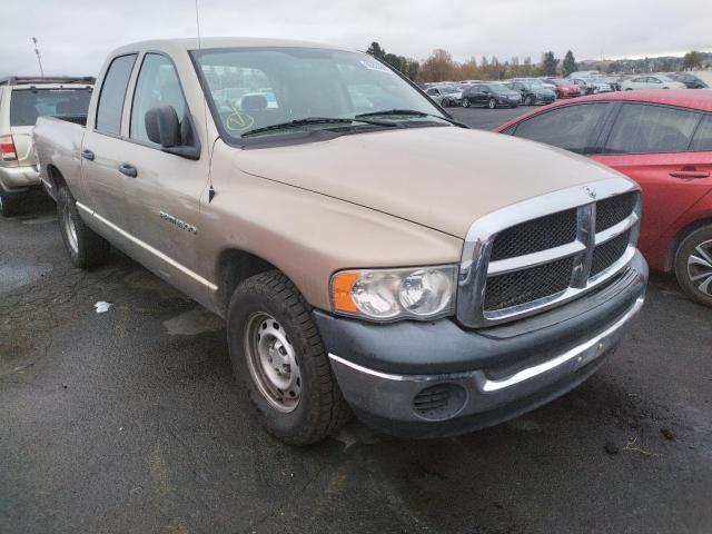 1D7HA18N55S132260 - 2005 DODGE RAM 1500 S BEIGE photo 1