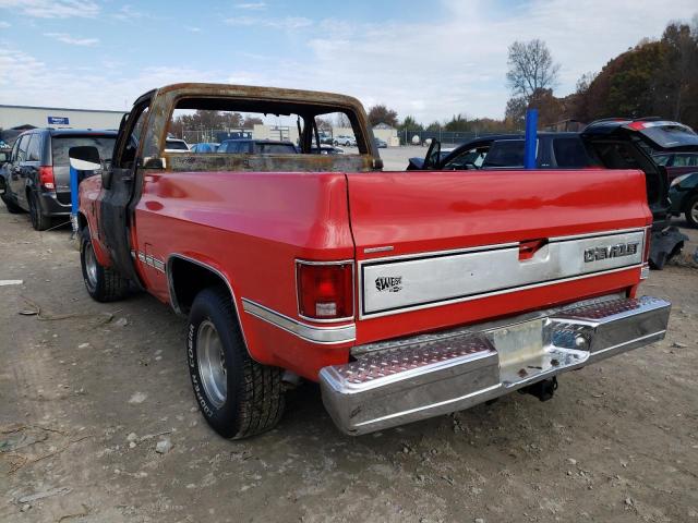 1GCDR14K0HF324289 - 1987 CHEVROLET R10 RED photo 3