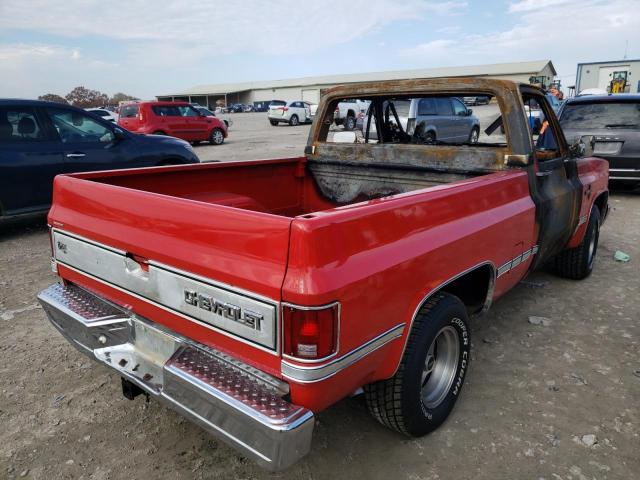 1GCDR14K0HF324289 - 1987 CHEVROLET R10 RED photo 4