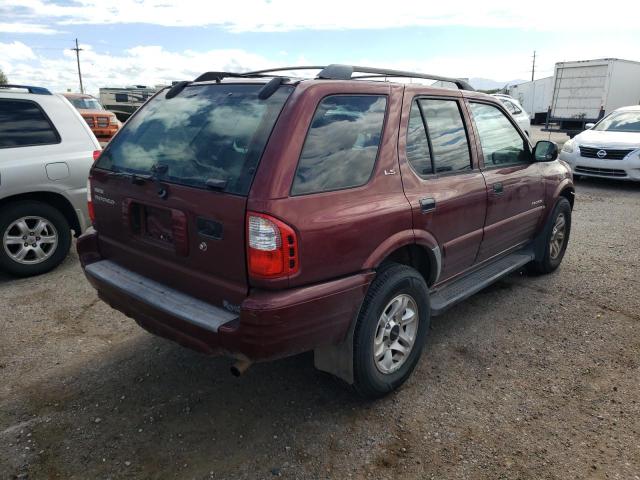 4S2CK58W924331124 - 2002 ISUZU RODEO SPOR MAROON photo 4